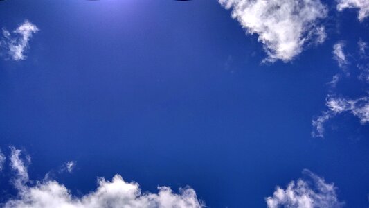 Nature blue sky background climate photo