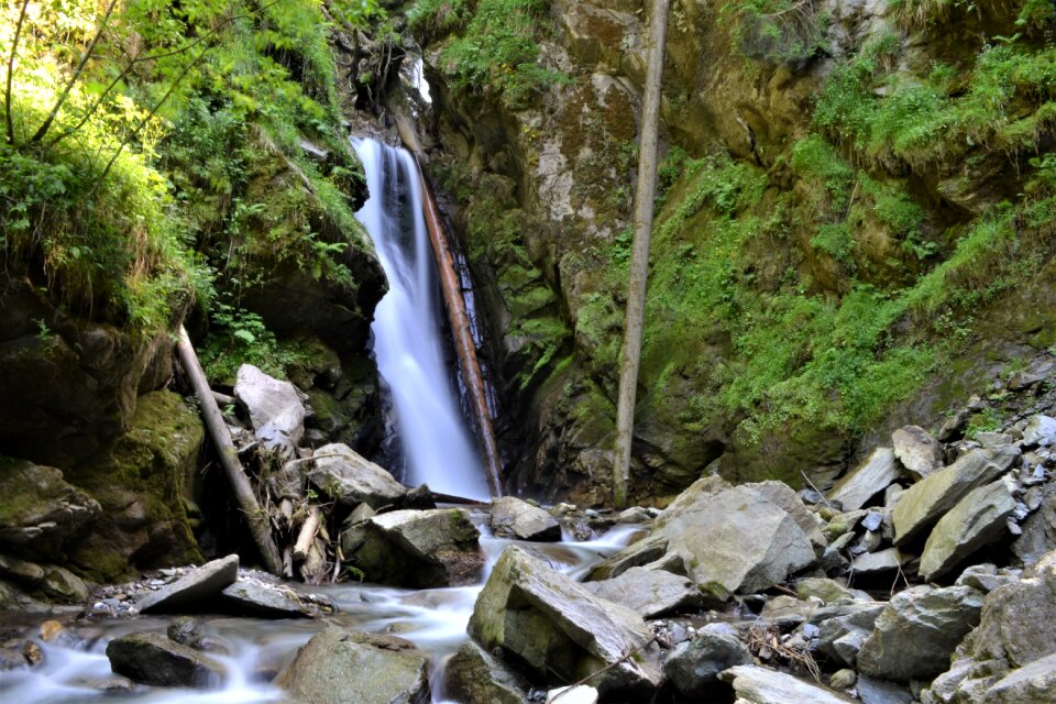 Background waterfalls landscape