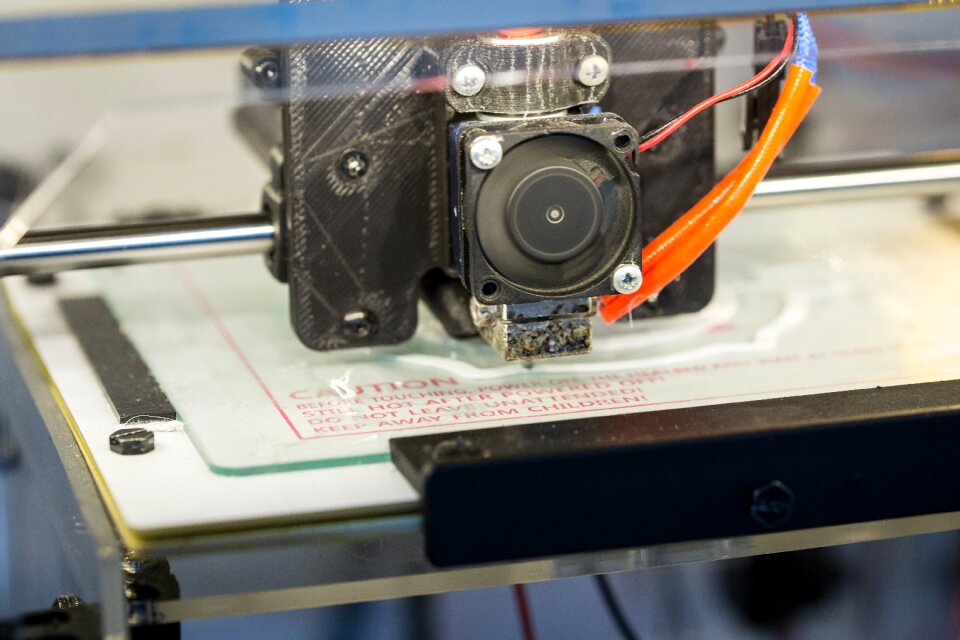 3d-printing white 3d model