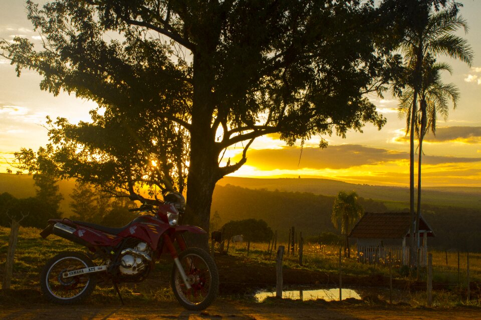 Ride afternoon sunset