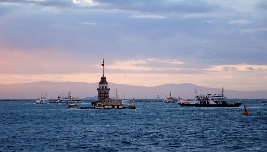 Istanbul bridge channel photo