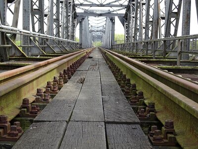 Railway perspective viaduct