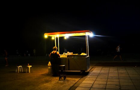 Street vending road stand loneliness photo