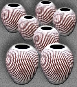 Ceramic deco pots