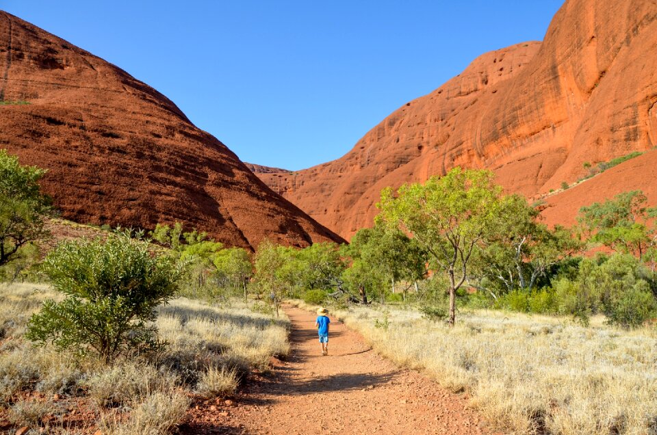 Rock landscape path