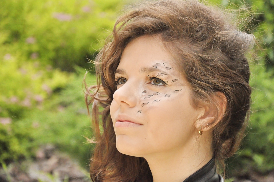 Portrait makeup hair