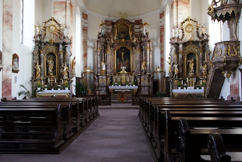 Religion church pews catholic photo