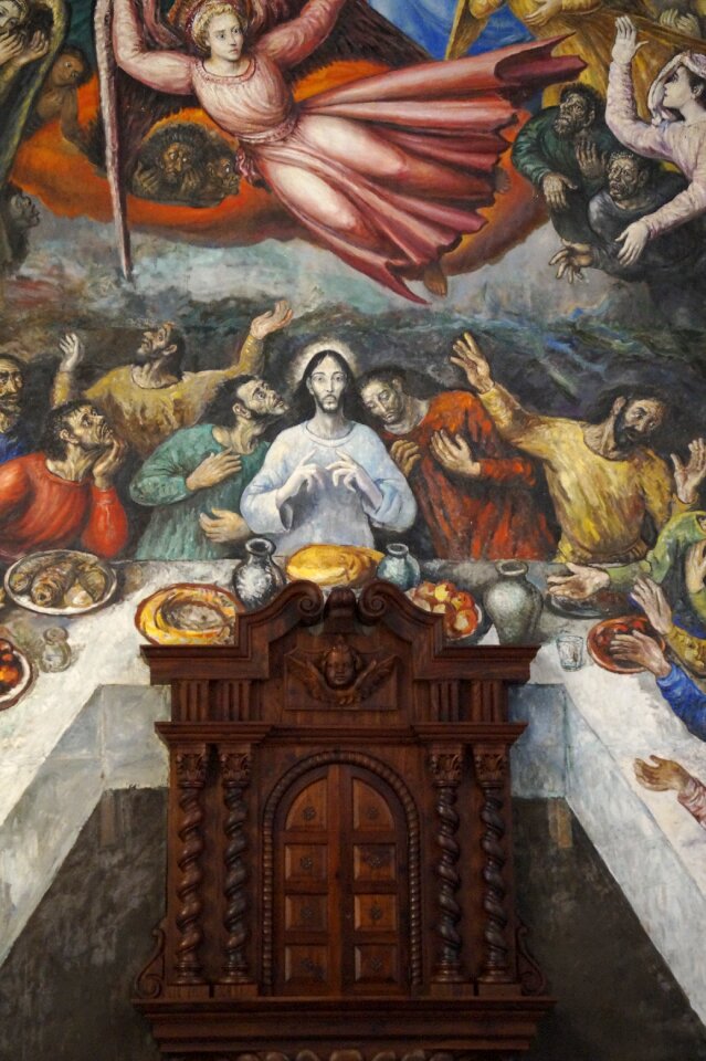 Jesus painting church paintings