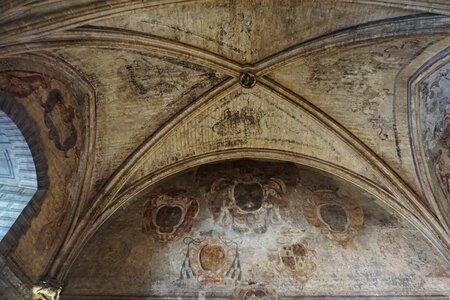 Avignon the pope palace the dome frescoes