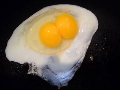 Breakfast black egg black eggs photo