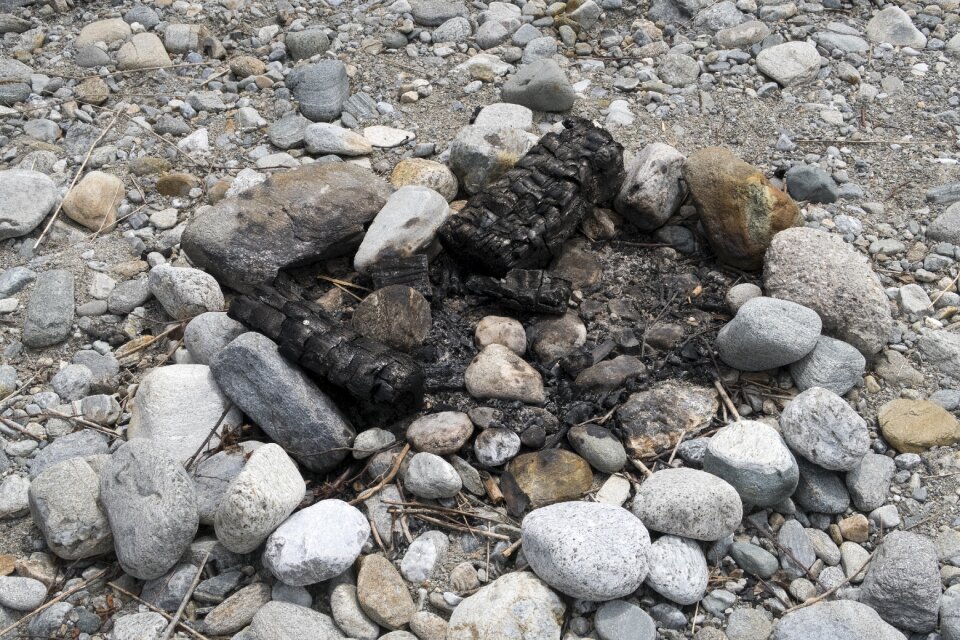 Fireplace wood charcoal