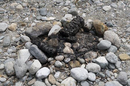 Fireplace wood charcoal