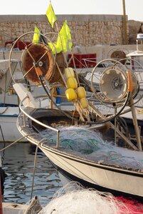 Net boat mediterranean photo