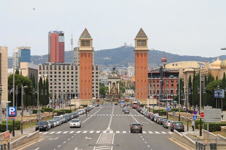 Building alley barcelona photo