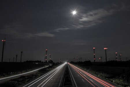 Highway spotlight tracer photo