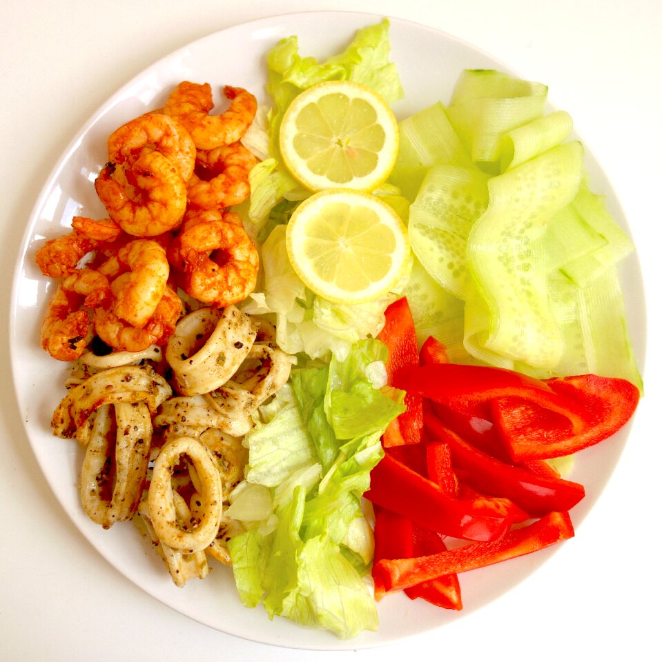 Meal healthy prawns