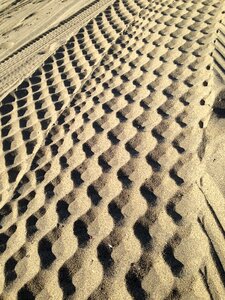 Tire tracks geometric pattern photo