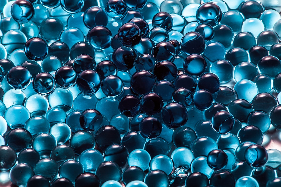 Glass round background