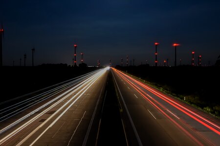 Energy revolution landscape highway photo