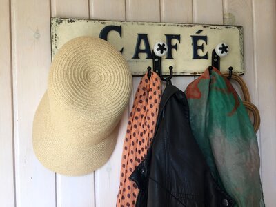 Allotment summer hat coat rack photo