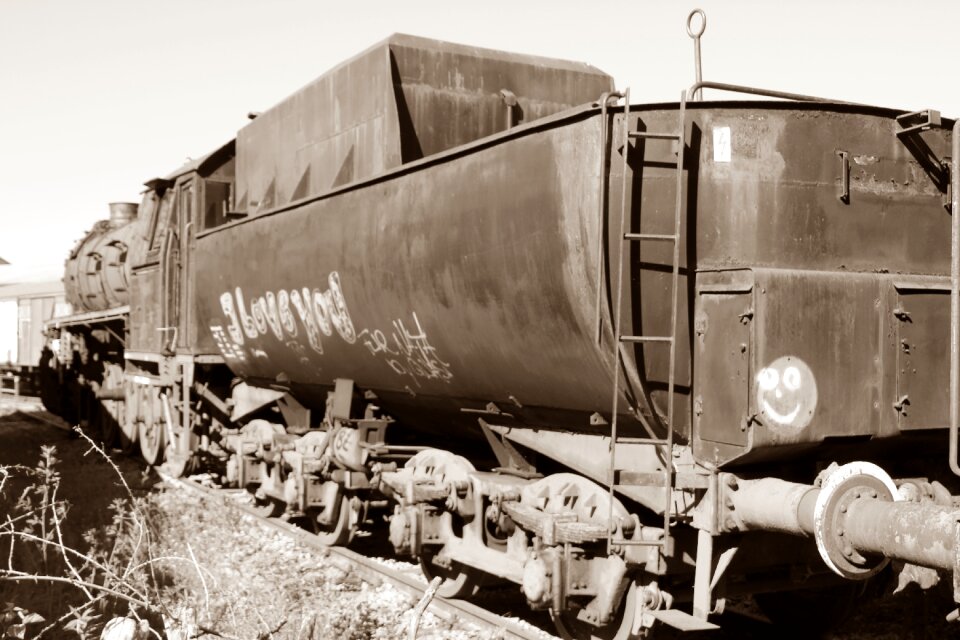 Obsolete locomotive railway