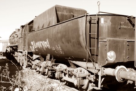 Obsolete locomotive railway