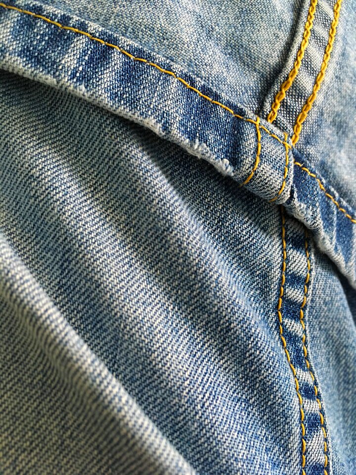 Yellow sewing textiles