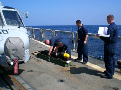 Rocket helicopter crew