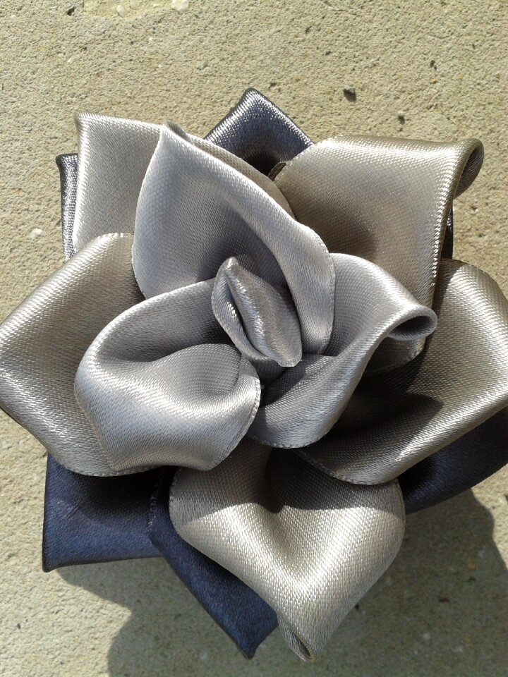 Silver bijou barrette