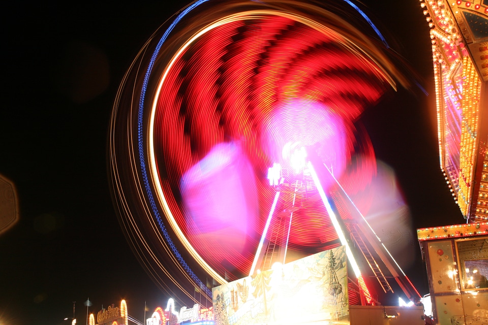 Folk festival year market long exposure