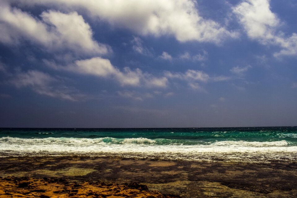 Clouds waves nature