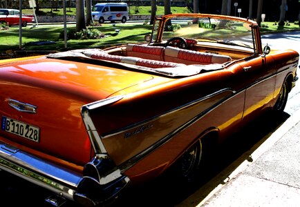 Bel air convertible orange