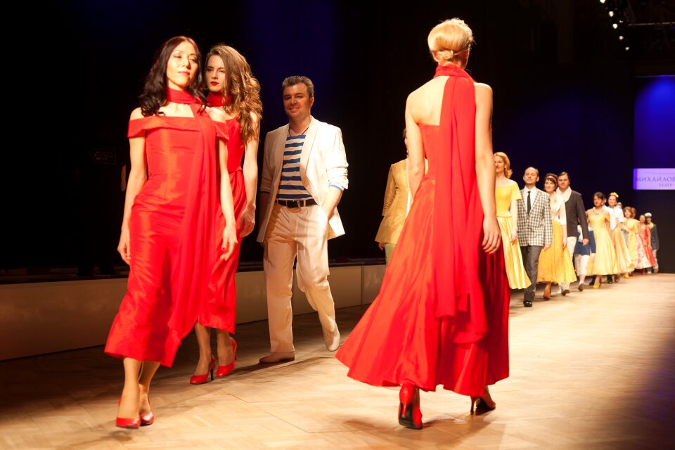 Fashion clothing showing