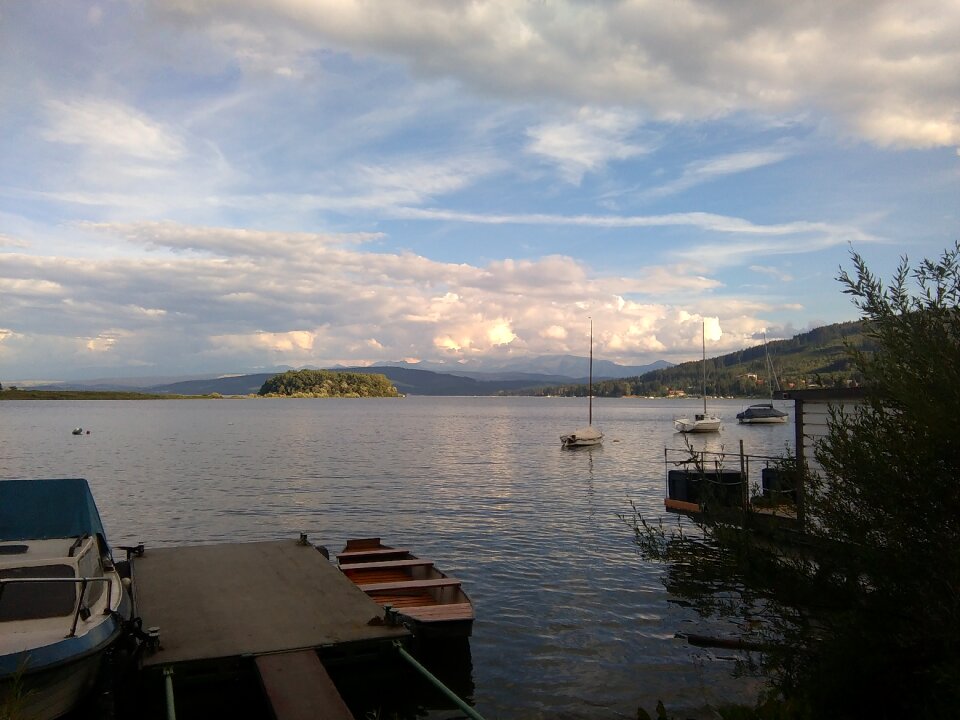 Slovakia lake boats