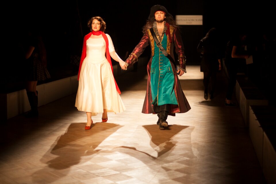 Fashion clothing showing