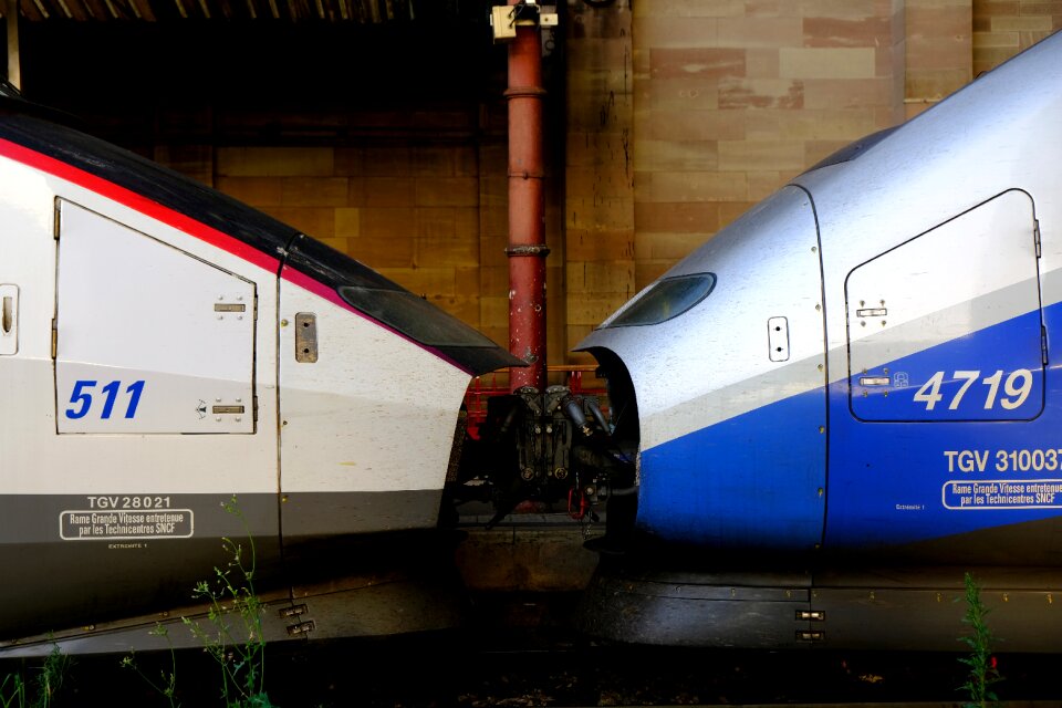 Old and new connected railway