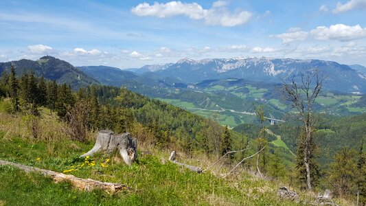 Panorama mountain hiking rest