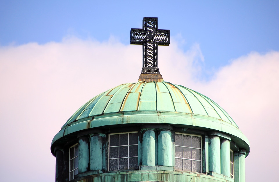 Cross tower sky