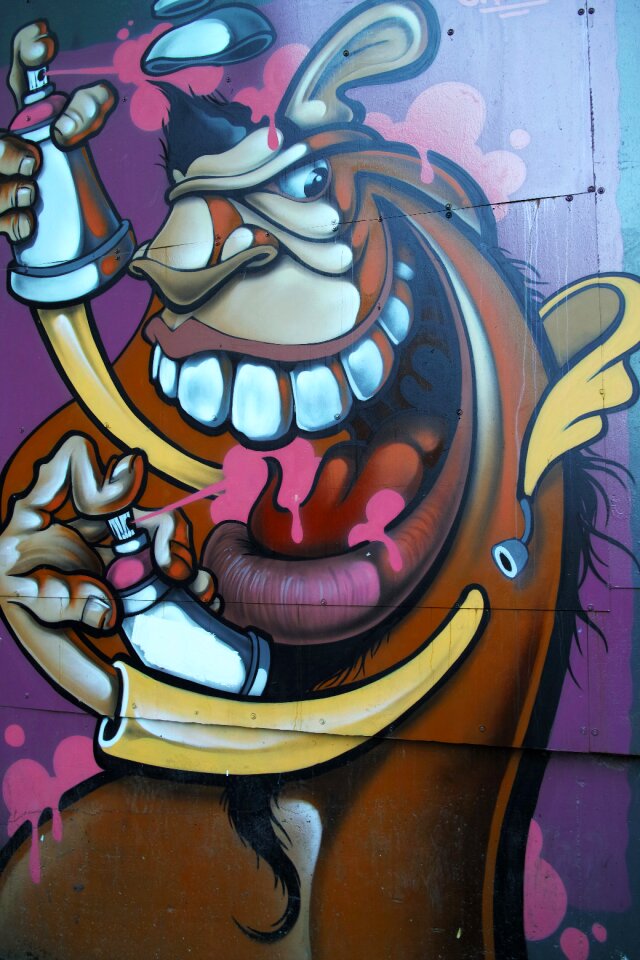 Graffiti pictures city center