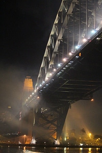 Night architecture landmark