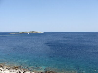 Summer blue sky photo