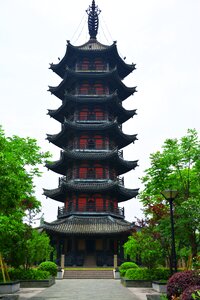 Culture tower angle rong mountain tower