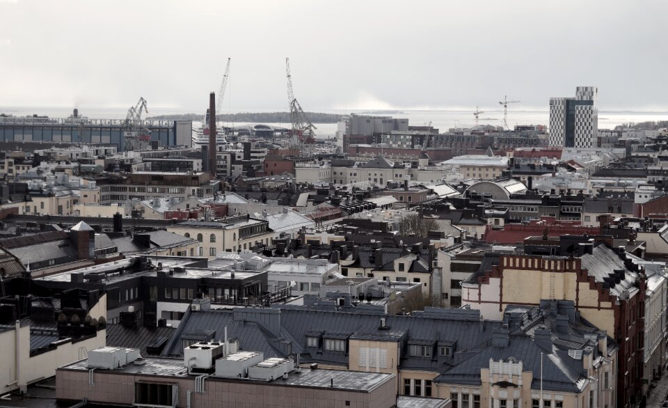 Helsinki city horizon