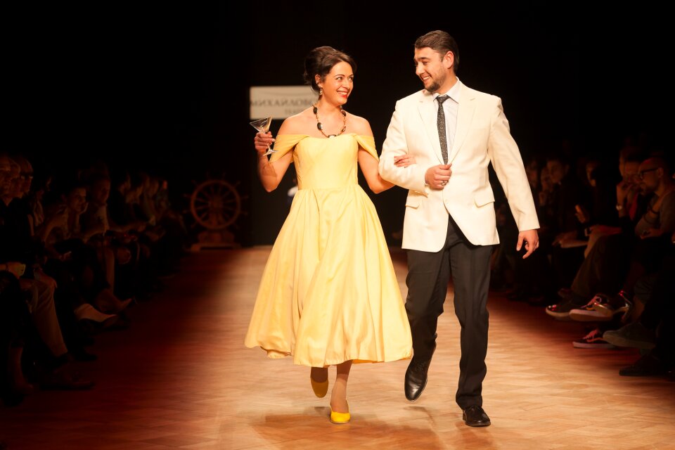 Fashion clothing showing