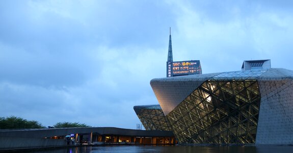 Guangzhou opera house modern architecture the scenery