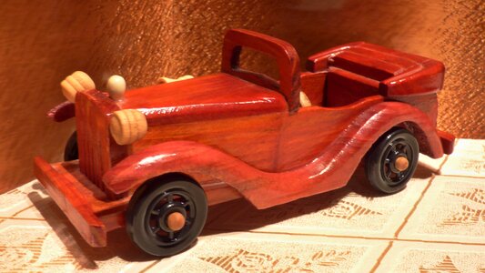 Wooden model decor