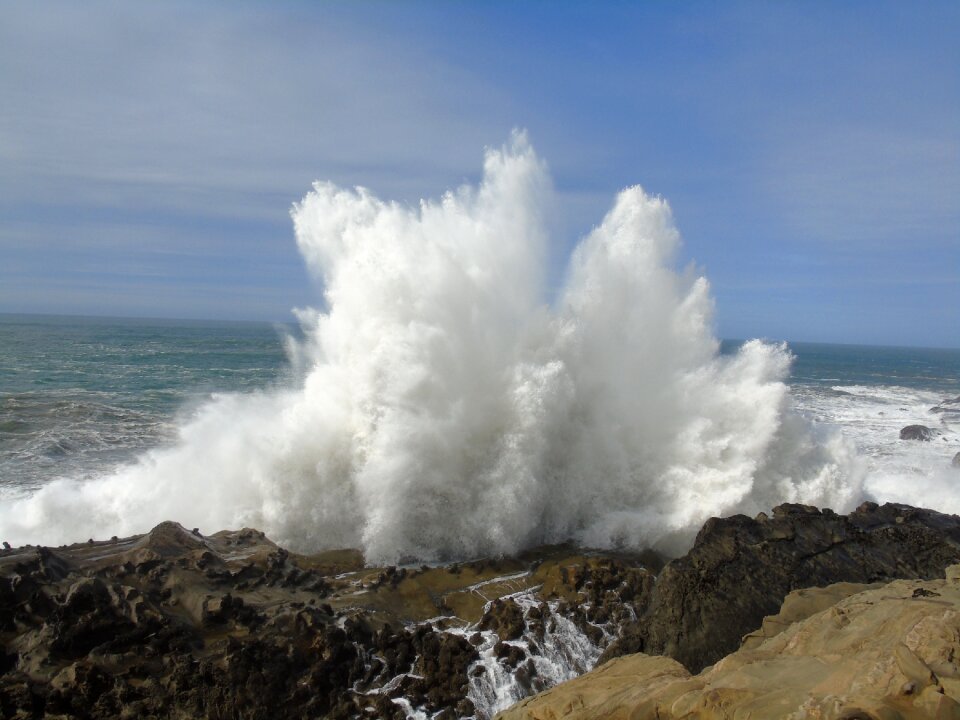 Rock sea ocean