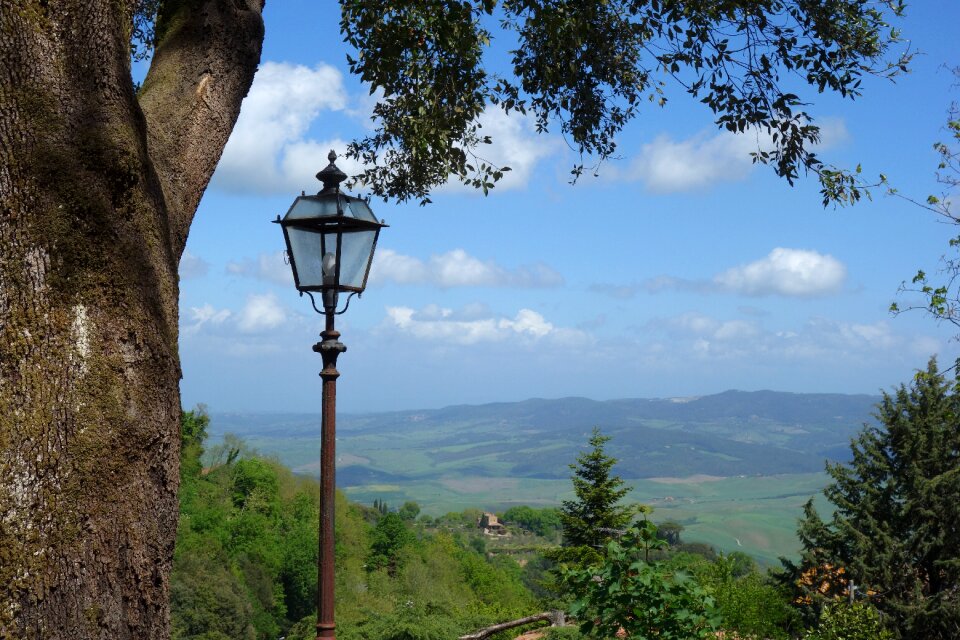 Landscape panorama town