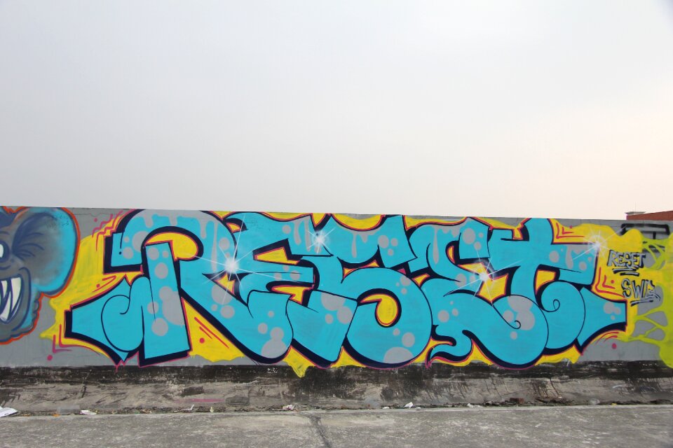 Graffiti font art