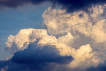 Storm dark blue weather